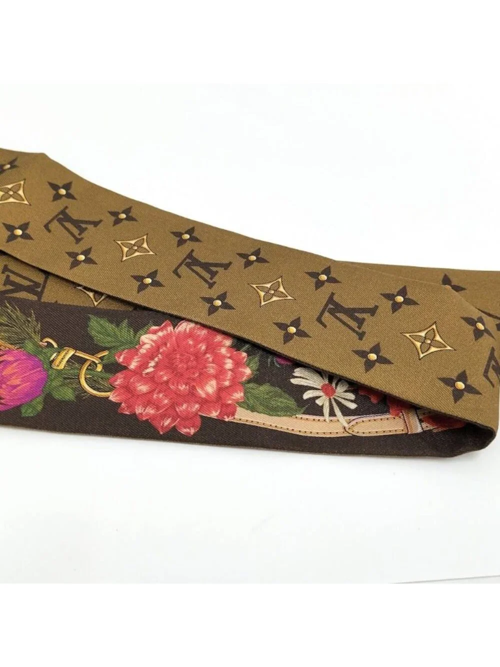 Louis Vuitton Bandeau BB LV Enfleur Scarf Brown